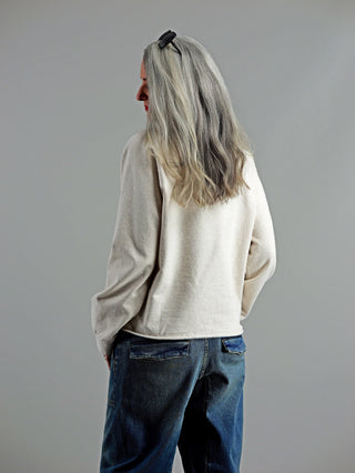 PENN&INK Sweater Print beige mel.