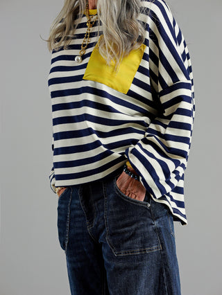 OFF#DLY Sweat Stripes offLisa blue/must