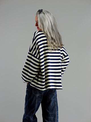 OFF#DLY Sweat Stripes offLisa blue/must