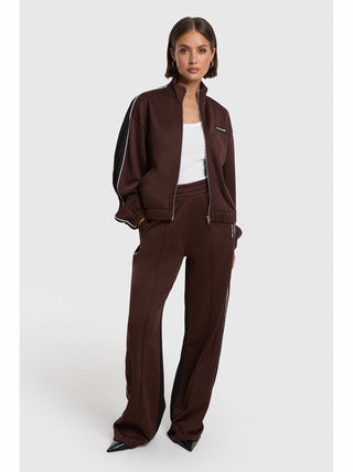 ALIX Piping Trainig Jacket warm brown