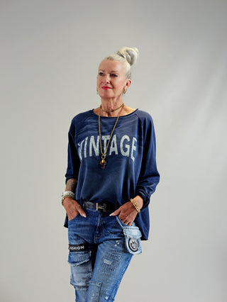 OFF#DLY Vintage Longsleeve blue
