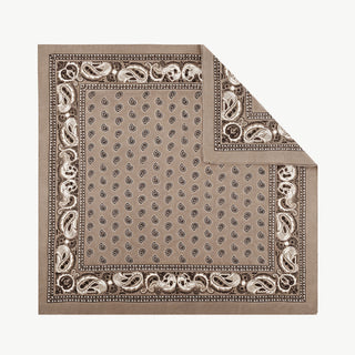 OFF#DLY Tuch Paisley 110x110 beige/brown