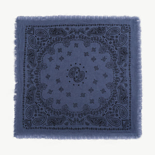 OFF#DLY Tuch Paisley 60x60 denimblue