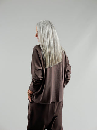 OFF#DLY Longsleeve Paris brown