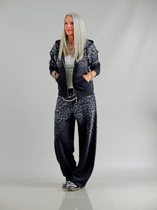 OFF#DLY Joggpant Leo Shiny black/grey