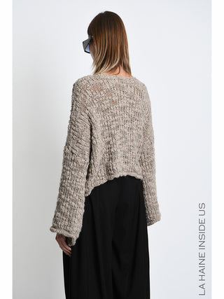 La Haine Sweater W5520 mud