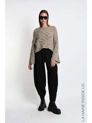 La Haine Sweater W5520 mud