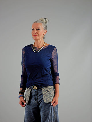 OFF#DLY Tüll Shirt blue
