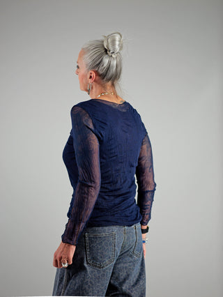 OFF#DLY Tüll Shirt blue