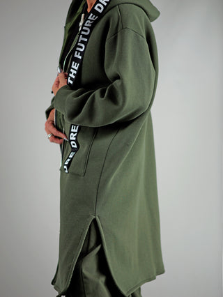 OFF#DLY Sweatmantel Alba khaki