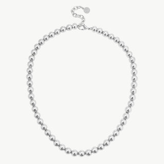 OFF#DLY Kugelkette kurz silver shiny