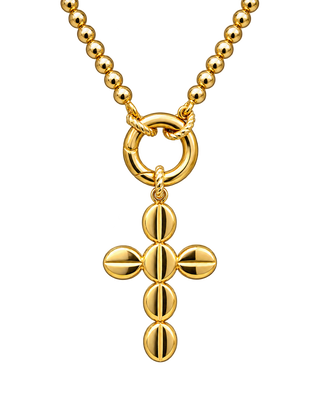 Glam&Rock Kreuz Beans gold