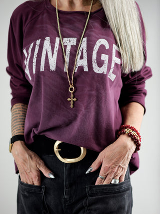 OFF#DLY Vintage Longsleeve bordeaux
