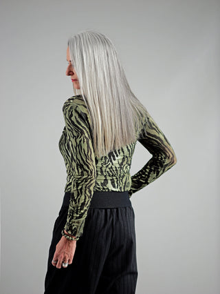 OFF#DLY Shirt Valli Zebra khaki