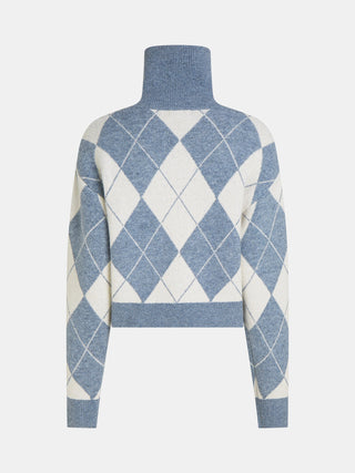 Penn & Ink Cardigan blue/ecru