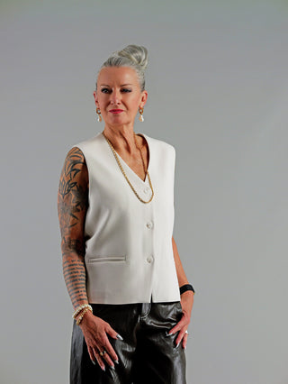 Penn & Ink Waistcoat vanilla