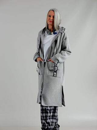 OFF#DLY Sweatmantel Alba grey