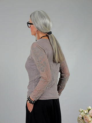 OFF#DLY Tüll Shirt taupe