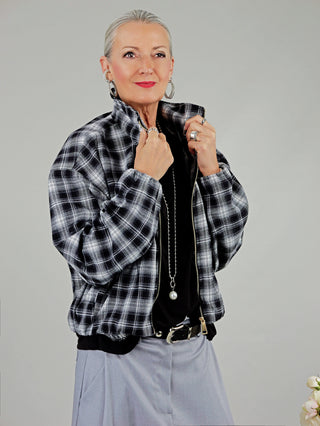 OFF#DLY Karo Jacket black/grey