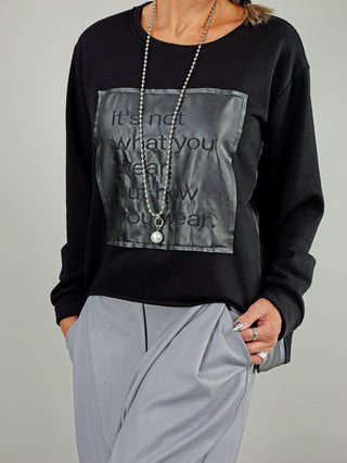 OFF#DLY Sweatshirt Tongari black