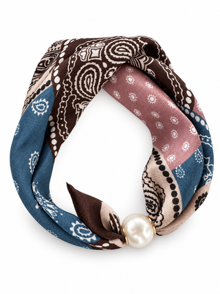 OFF#DLY Tuch Pearl beige/blue