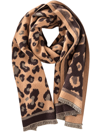 OFF#DLY Schal Leopard braun