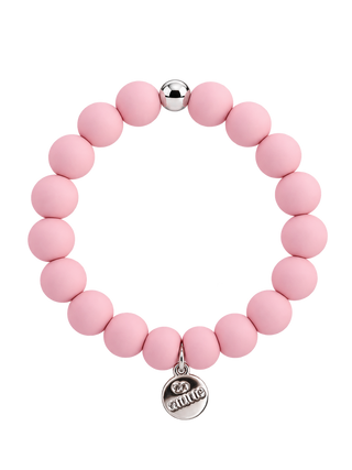 OFF#DLY Armband rose/silber