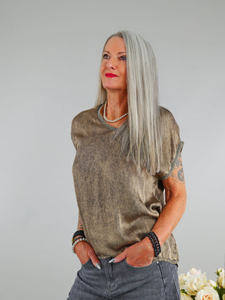 OFF#DLY Top Conny haferbeige
