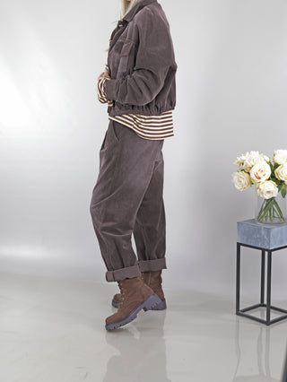 OFF#DLY Cordjacke Juliane grau