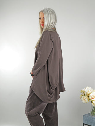 OFF#DLY Longshirt Bari darkbrown
