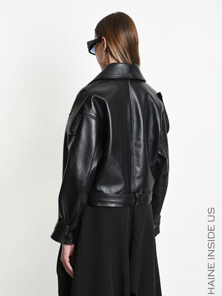 LaHaine Leather Jacket black
