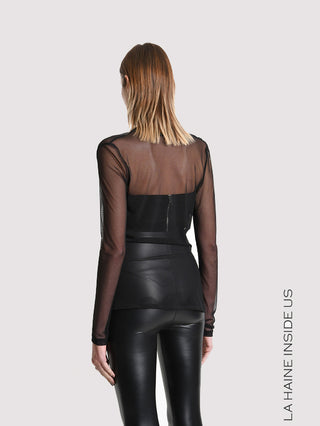LaHaine Tüll Shirt black