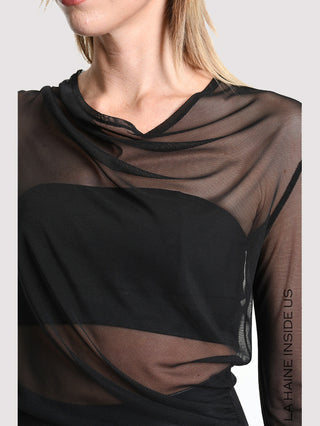 LaHaine Tüll Shirt black
