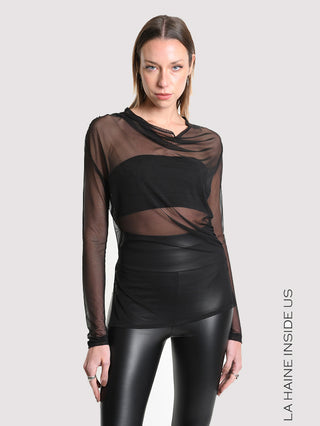 LaHaine Tüll Shirt black