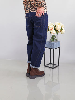 OFF#DLY Dark Denim Studs