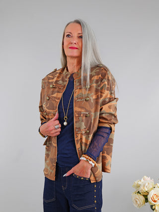 OFF#DLY Camo Jacke rost/braun