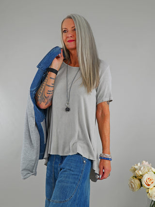 OFF#DLY Shirt Emma mittelgrau