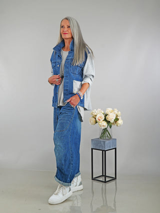 OFF#DLY Sweat Denim Jacket