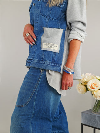 OFF#DLY Sweat Denim Jacket