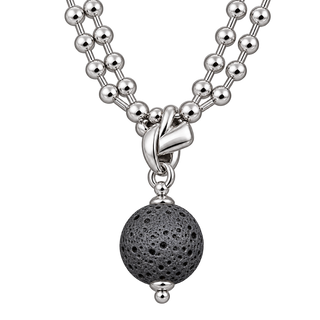 Glam & Rock Lavakugel black/silver