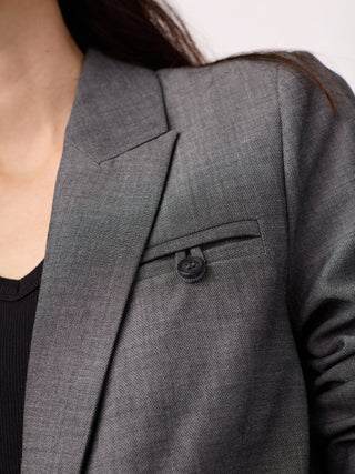 Co Couture JackyCC Fitted Blazer mid grey