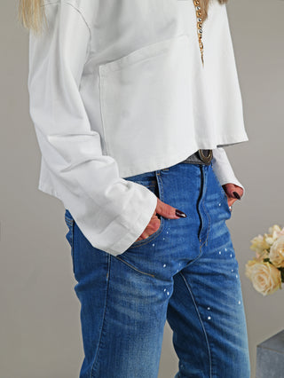 OFF#DLY Longsleeve Alina white