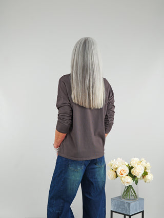 OFF#DLY Longsleeve Roma schoko