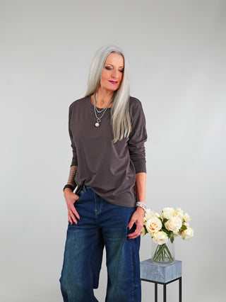 OFF#DLY Longsleeve Roma schoko