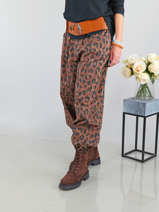 OFF#DLY Leo Pant Copa brown/black