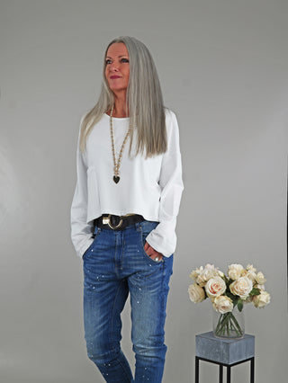 OFF#DLY Longsleeve Alina white