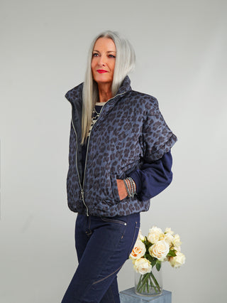 OFF#DLY Jacke Caserta Leo Blue Black