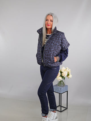 OFF#DLY Jacke Caserta Leo Blue Black