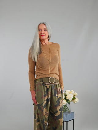 OFF#DLY Light Longsleeve Cashmere Blend Camel