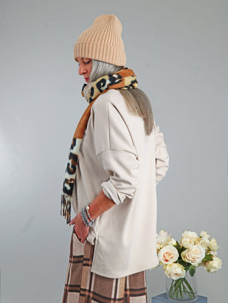 OFF#DLY Light Sweat Salo Beige